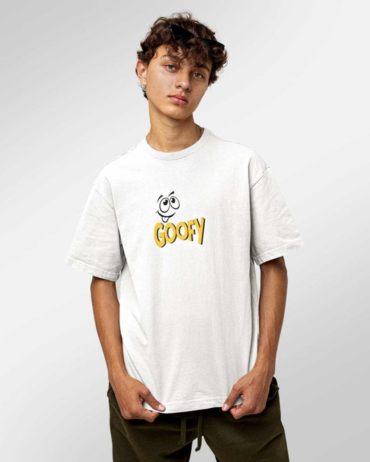 Dazzling Daffy White Oversized T-shirt for Men’s